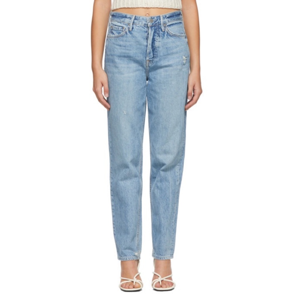 Grlfrnd Blue Distressed Devon Jeans